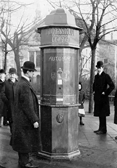 Provides: Address book vending machine, 1908