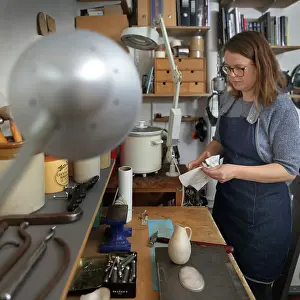 Workspace: Adele Brereton studio, Cockpit Arts, London, UK