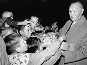 Christlich: Adenauer during the election campaign 1957