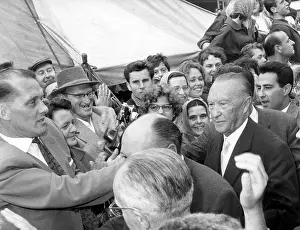 Marienfelde: Adenauer in refugee camp Marienfelde