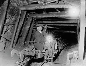 Adit: Mine adit with track vehicle