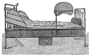 Sickbed: Adjustable sick-bed, 1902