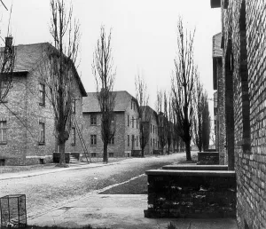 Auschwitz: Administration buildings in Auschwitz concentration camp