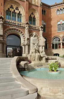 Granell: Administration Pavilion entrance, Hospital de