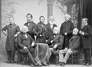 Farragut: Admiral David Farragut (standing left), ?