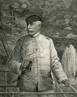 Dewey: Admiral Dewey on the bridge