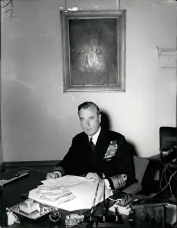 Battenburg: Admiral Earl Mountbatten of Burma at his desk