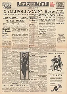 Criticises: Admiral Keyes criticises Chamberlain