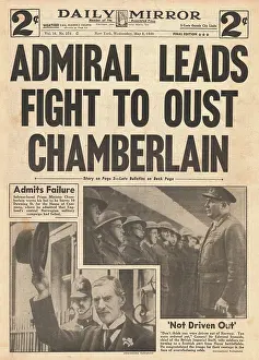 Oust: Admiral Keyes leads fight to oust Chamberlain