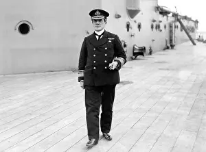 Doveton: Admiral Sturdee on the quarterdeck - HMS Hercules