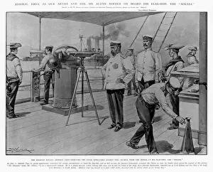 Mikasa: Admiral Togo on board his flagship, Mikasa