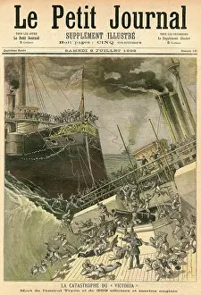 Drown: Admiral Tryon's flagship Victoria collides with the Camperdo