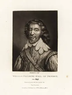 Engraved In Mezzotinto: Admiral William Feilding, 1st Earl of Denbigh