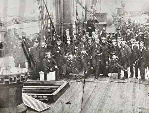 Helgoland: Admiral William Tegetthoff with his