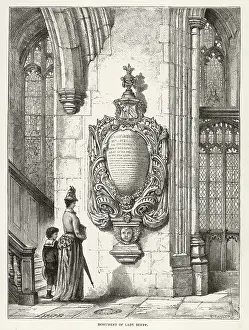 Sightseers: Admiring Tomb in Church