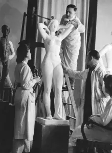 Abel: Adolf Abel with colleagues, 1943