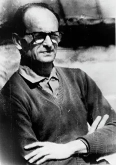 Eichmann: Adolf Eichmann awaiting trial in Jerusalem