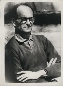 Eichmann: Adolf Eichmann awaiting trial in Jerusalem