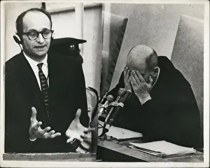 Drags: Adolf Eichmann and Moishe Landau, trial in Jerusalem