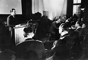 Galland: Adolf Galland in a speech, 1943