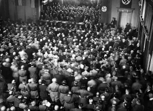 Hugenberg: Adolf Hitler and Alfred Hugenberg at the foundation of the