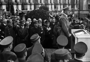 Frick: Adolf Hitler during the annexation of Austria