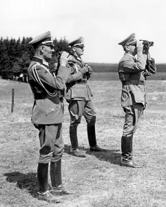 Adjutant: Adolf Hitler attends a troop exercise at Borne 1938