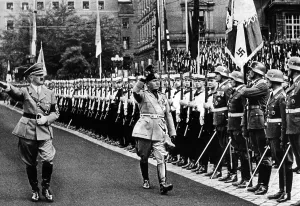 Soliders: Adolf Hitler and Benito Mussolini in Berlin, 1937