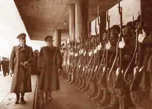 Brenner: Adolf Hitler and Benito Mussolini at Brenner