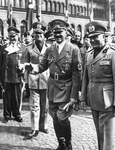 Gestures: Adolf Hitler and Benito Mussolini in Munich, 1938