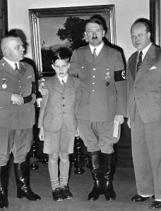 Congratulated: Adolf Hitler birthday visitors, Reich Chancellery, Berlin
