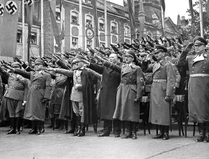 Dorpmueller: Adolf Hitler at celebration in Munich, Germany
