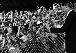 Principle: Adolf Hitler is cheered on his birthday, 1935