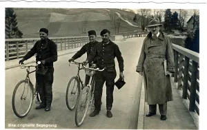 Fuhrers: Adolf Hitler with three chimney sweeps