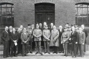 Prosecution: Adolf Hitler with the co-defendants in the so-called