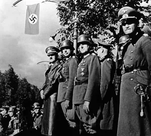 Thus: Adolf Hitler with commanding generals of the Polish campaign