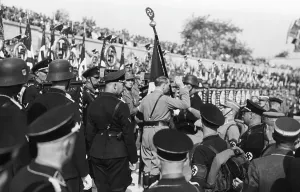 Jakob: Adolf Hitler consecrates SS and SA flags 1934