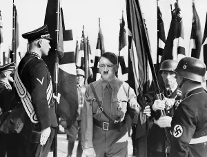 Grimminger: Adolf Hitler at the consecration of the flag, 1938