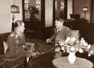 Galland: Adolf Hitler in conversation with Major Adolf Galland