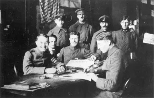 Orderly: Adolf Hitler as a corporal in Munich, Germany, 1918