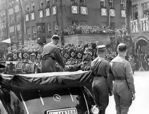 Handshake: Adolf Hitler and Dietrich von Jagow during