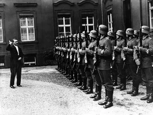 Diplomatic: Adolf Hitler at a diplomatic reception, 1935