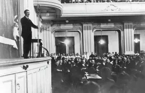 Stormtroop: Adolf Hitler at an election campaign, 1930