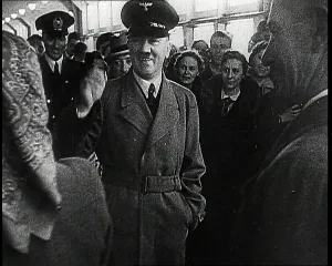 Backs: Adolf Hitler, the German Leader, Greeting a