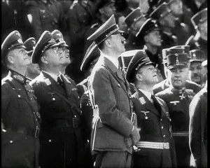 Upwards: Adolf Hitler, the German Leader Looking Upwards