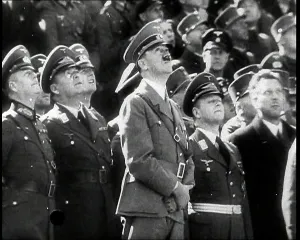 Upwards: Adolf Hitler, the German Leader Looking Upwards