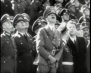 Upwards: Adolf Hitler, the German Leader Looking Upwards