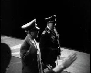 Lehrter: Adolf Hitler, the German Leader, With Raised