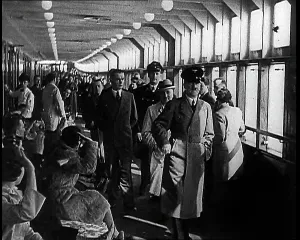 Loungers: Adolf Hitler, the German Leader, Walking Down
