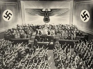 Reichspraesident: Adolf Hitler in the german Reichstag